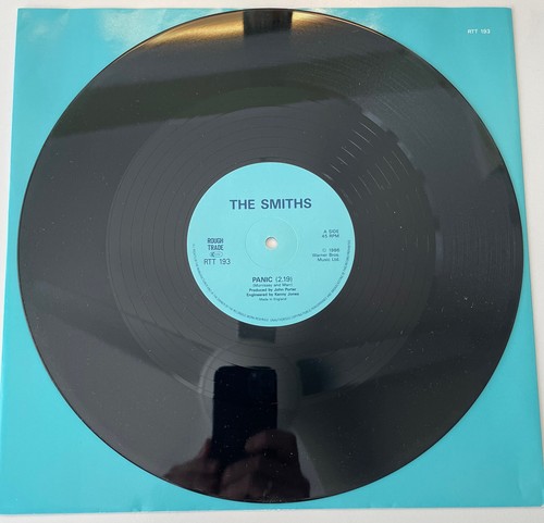 The Smiths Panic UK 12” with Sticker Sheet Rough Trade RTT 193 - 1986 EMI Inner - Picture 10 of 13
