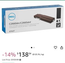 Dell 3070F Black High Yield Toner Cartridge