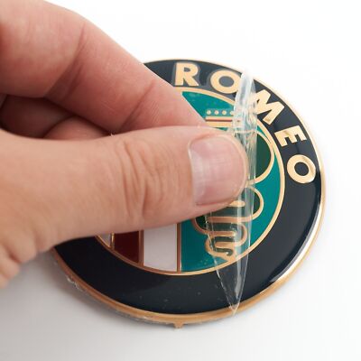 2x Alfa Romeo 147 156 GT 159 Brera Mito Giulietta Emblem 74mm - Foto 11