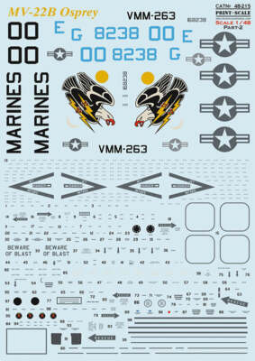 Druckmaßstab 48215 1:48 Glocke/Boeing MV-22B Osprey Teil 2