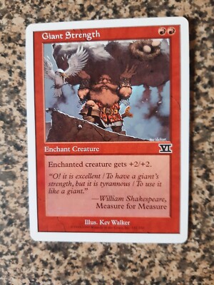 MTG - 1 x Giant Strength - 6th Edition