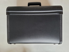 vintage Businesskoffer - Vertreterkoffer - abschließbar Schwarz