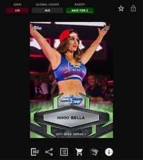 DIGITAL Topps WWE Slam 17 - BASE SERIES Green - NIKKI BELLA