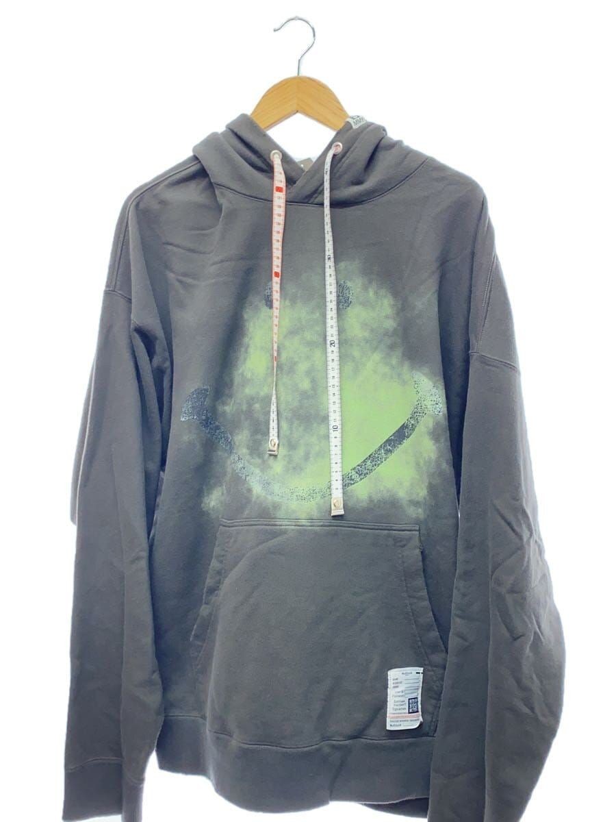 MIHARA YASUHIRO♡ SMILY FACE PRINTED DISTRESSED HOODIE MIHARA YASUHIRO Hoodie SMILY FACE PRINT DISSTressed 25SS 50