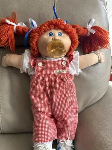 Vintage Cabbage Patch Kids 1978–1982 Red Hair Blue Eyes Dimples Pacifier