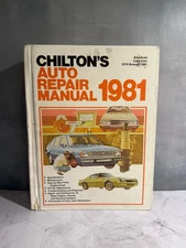 Chilton’s Auto Repair Manual 1981 HC, Am Cars 1974-81 1st Printing, 1st Ed.