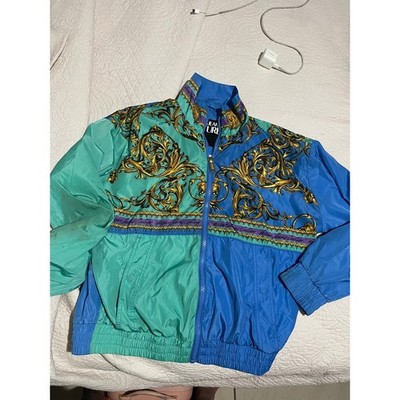 ジャケット・アウター Versace Jeans MEDUSA archive jacket Versace Black Embroidered Medusa Denim Jacket, Size IT54, US44