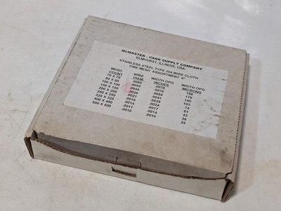 McMaster-Carr Supply Co. Stainless Steel Type 304 Fine Mesh 6'' Wire Cloth, 7 Pcs