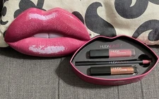 New Huda Beauty Lip & Lipgloss Contour & Strobe Set In Trophy Wife/ Shameless