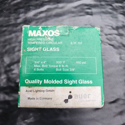 #ad Maxos 3 4 x 6 450 PSI High Pressure Tempered Sight Glass Valve 🔍💧 $62.36