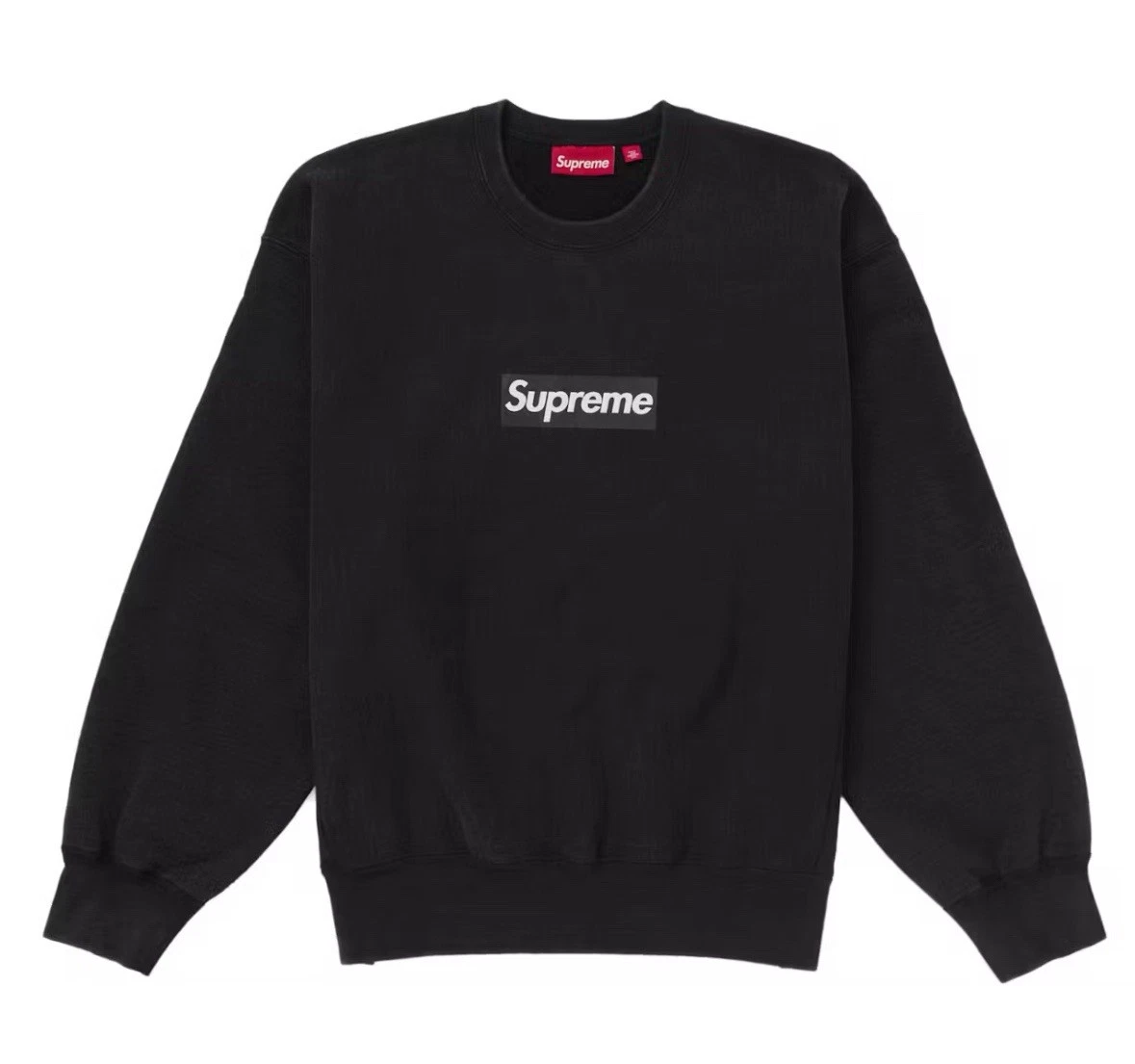 Logo Supreme boîte lavée col rond noir taille M SS25 