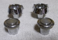 Vintage 1973 1978 Ford Chrome Original Oem Radio Knobs D2sa-18a932-aa Set Of 2