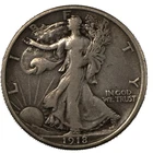 1918-D Walking Liberty Half – Key Date – Very Fine VF+ – Denver 50c