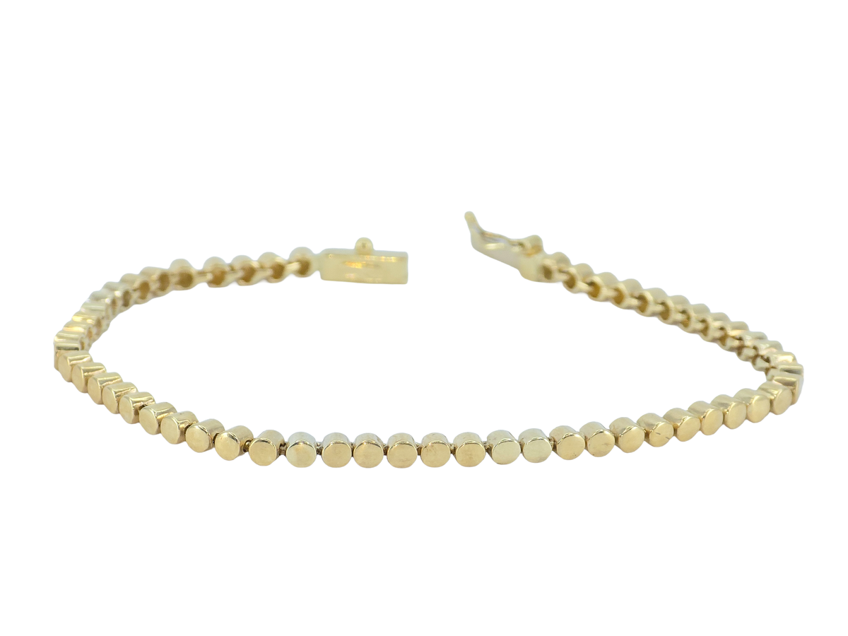 HEAVY L'ORO 1055 AR ITALIAN SOLID 18K GOLD FANCY LINK CHAIN