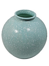 Studio Nova Speckled Mint Round Glass Vase Ma...