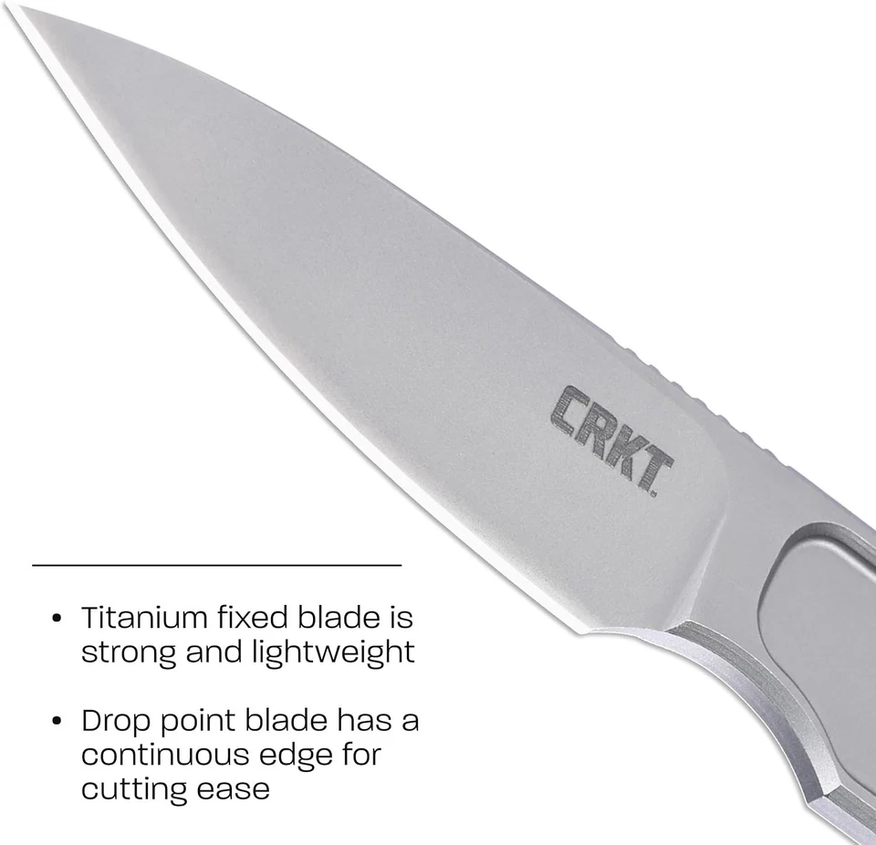 HangTi Titanium Fixed Blade Knife with Kydex Sheath - Image 4 of 4