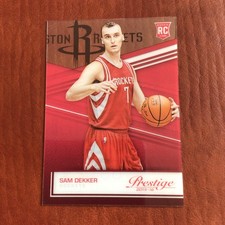 2015-16 Panini Prestige Acetate Rookie Card #8 Sam Dekker Houston Rockets