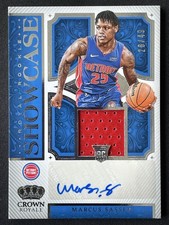 Marcus Sasser 2023-24 Crown Royale Royal Rookie Showcase Patch Auto RC /49