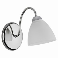 Wandlampe Modern Glas Chrom Wohnzimmer E27 B:20 Cm Wandleuchte Schlafzimmer