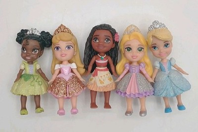 Disney Princess 3'' Mini Toddler Doll Lot JAKKS Pacific Cinderella Moana Tatiana