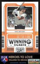 2021 Panini Contenders Winning Tickets-Sabermetric Kris Bryant #WT-KB Giants