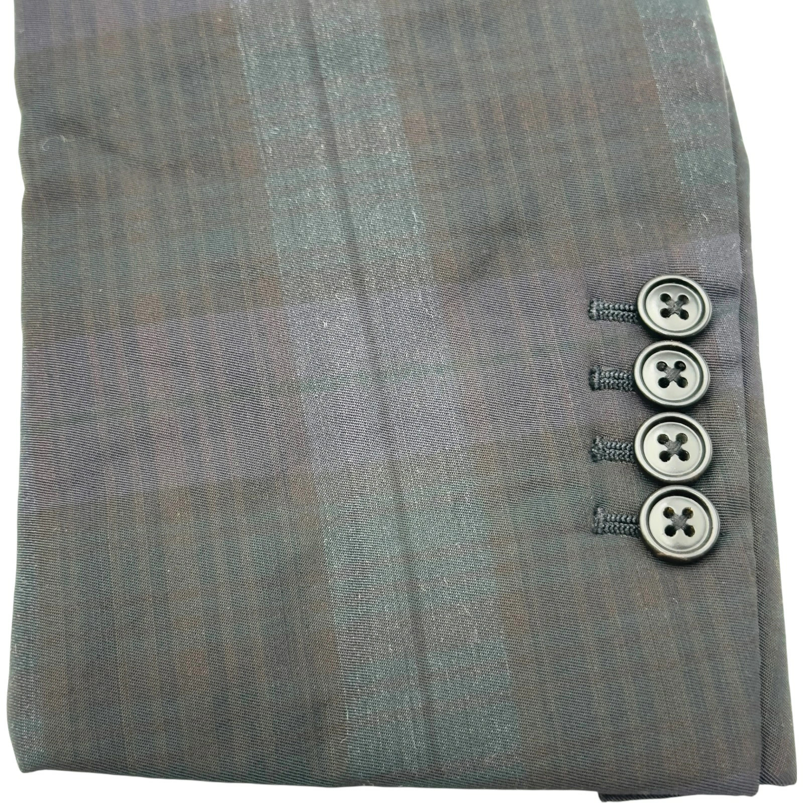 Hermes HERMES Check Pattern Tailored Jacket Black… - image 16