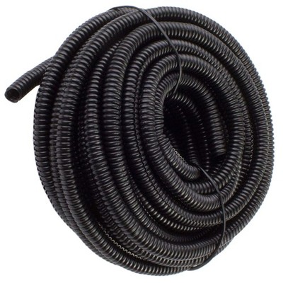 100 Feet 1/8'' 3mm Split Wire Loom Conduit Polyethylene Tubing Black