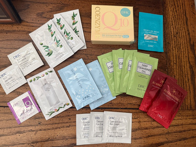 DHC Lot of 20+ Samples w/Rare & HTF Coenzyme Q10 Facial Film Soap (17 left) NEW
