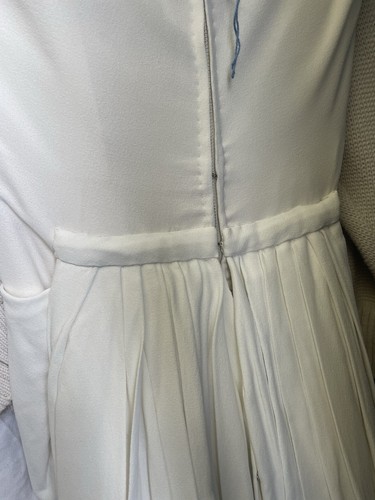 Vintage Larry Ross London W.1. Draped Pleated Wedding Dress With Train - Picture 14 of 14