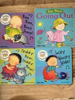 Sign Language Singalong Books X4 Childs Play Collection | eBay UK