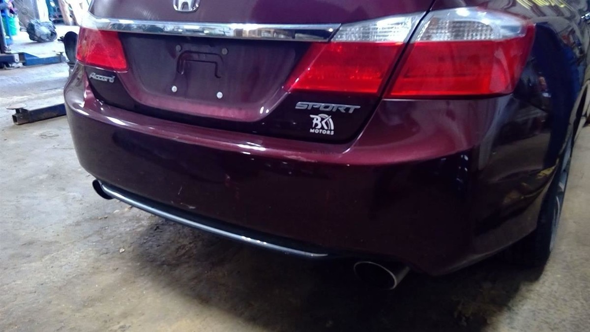 Red R548PX Rear Bumper Sedan Sport Dual Exhaust Fits 13-15 ACCORD
