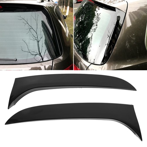 ˘2pcs Rear Window Side Wing ABS Wearproof Glossy Black For B6 Wagon 2005‑2010 - Picture 3 of 12