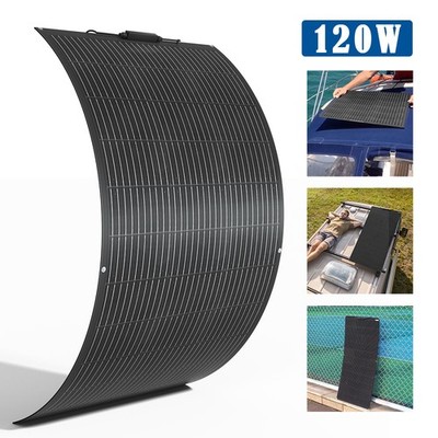 120W Solarmodul Flexibel Solarpanel Mono Balkonkraftwerk Wohnmobil 12V Aufladung