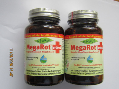 Dr. Hittich '' MegaRot arthro L ''  MegaRot-MegaStark-MegaSchnell  180 Kapseln
