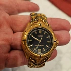 Vintage Ladies Seiko Sports 100 Watch- 7N82-0579 Gold Tone Seiko Quartz UNTESTED