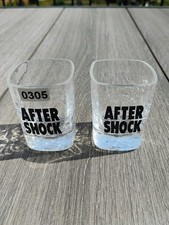 2 1/2 Tall Clear Crackle Glass Set of two Sho...