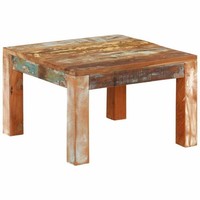 Couchtisch 55X55X35 Cm Altholz Massiv