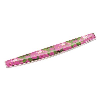 FELLOWES  Wrist Rest, Pink Flowers 825D63