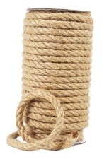 Natural Jute Twine Jute Rope Roll, Heavy Duty Thick Twine for Cat 8MM x 50FT
