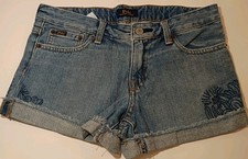 Kid's Ralph Lauren Polo Denim Shorts Size 14 With Embroidered Designs