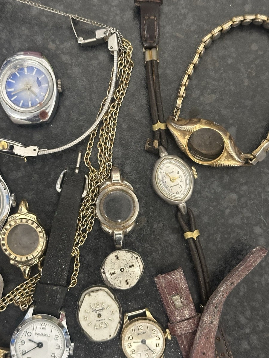 Ladies Vintage Watch Spares Repairs Some Working - Selling As Spares View 4
