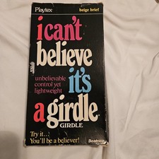 Playtex I Can't Believe it's a Girdle Beige Brief vtg 2502 Original Packaging M