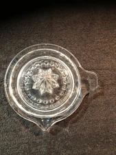 Vintage Antique Clear Depression Glass Juicer Reamer Handled 