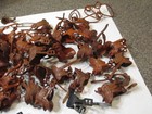 VINTAGE MARX PLAYSET HORSE SADDLES — photo 6