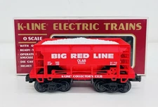 K-Line KCC OL&B Big Red Line Ore Car w/ Load K-90006 NIB