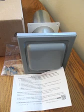 No-Pest Dryer Vent Cover 4 In Dual Door Outdoor Wall Exhaust Pest Guard - Gray