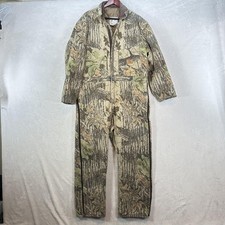 Vintage Duxbak Coveralls Mens XL Camo Insulated Realtree Canvas Hunting USA