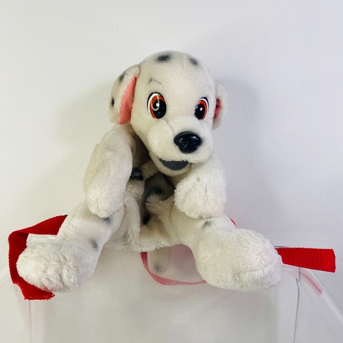 DISNEY Vintage Y2K 2000’s 101 Dalmatians Puppy Dog Plush Small Backpack Cute - Afbeelding 1 van 3