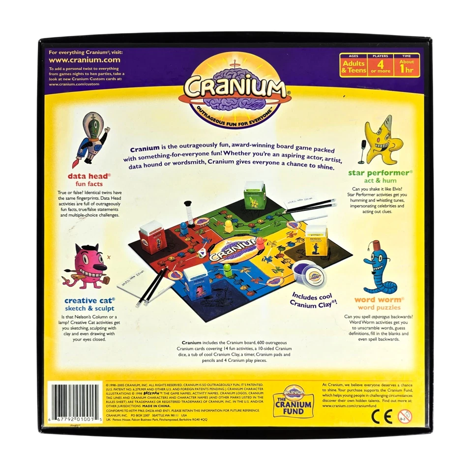 Cranium Board Game by Hasbro 2005 Edition - Sealed Clay - Complete - Image 4 of 4