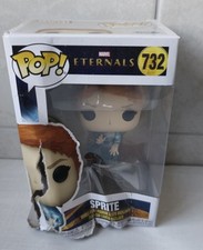 Funko Pop! Figura Cabeza Bobble Vinilo Marvel Eternals Sprite #732 - Caja Dañada